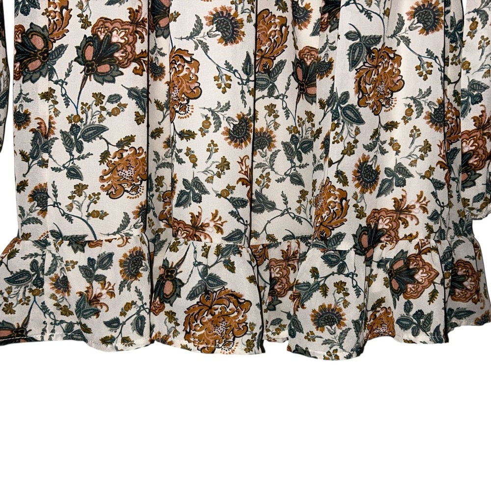 Boho Revival Ophelia Roe Floral Soft Girl Mini Dress Women’s Size Small - Picture 4 of 8